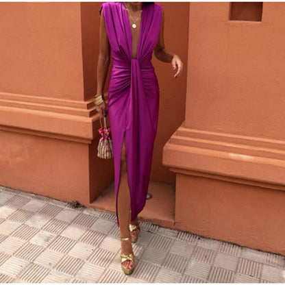 Elegant V-Neck Dress