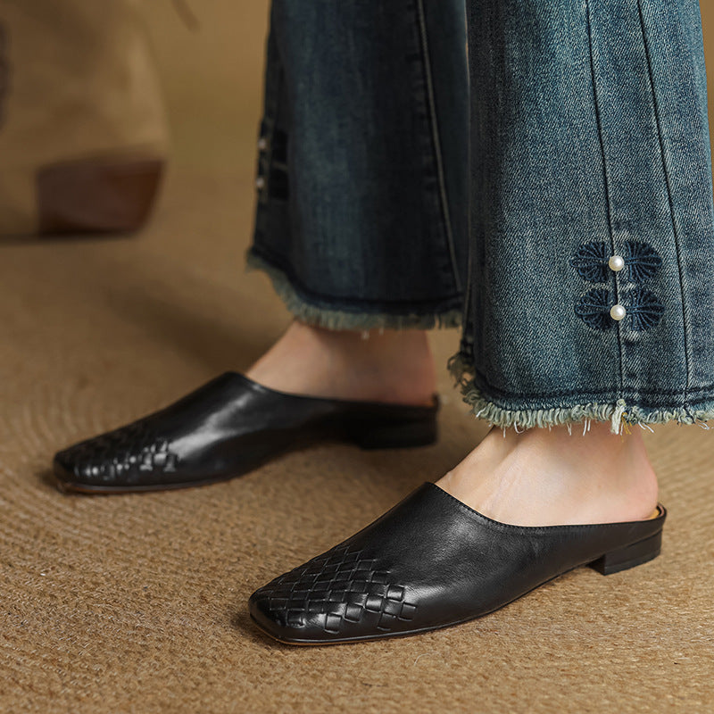 Breathable Leather Mules