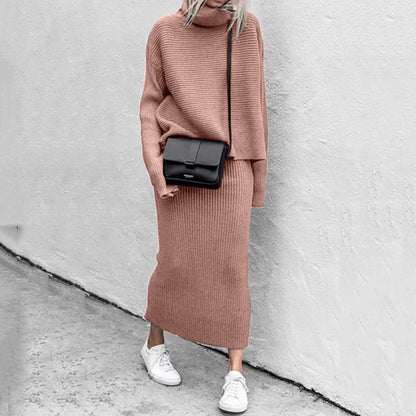 Women’s Cozy Pullover and Skirt Set