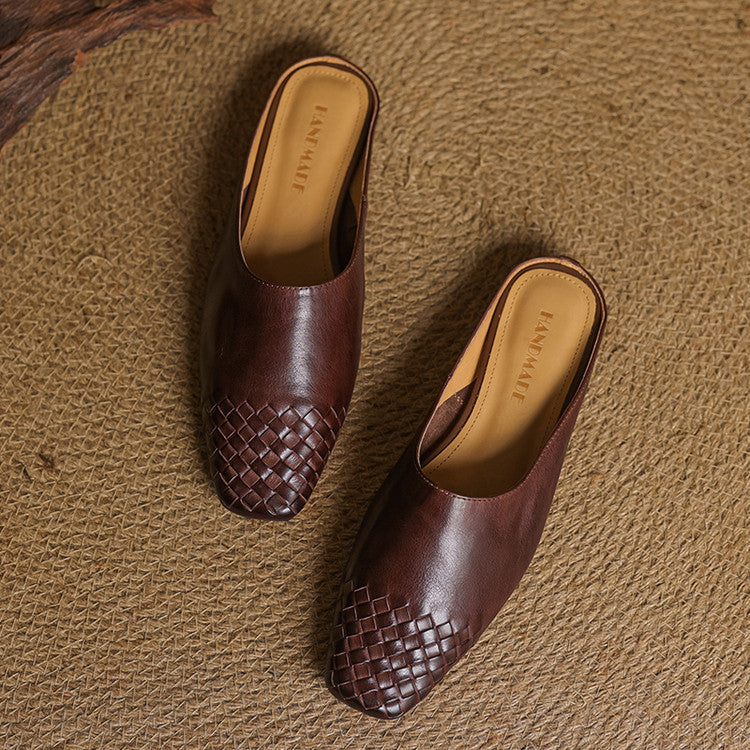 Breathable Leather Mules