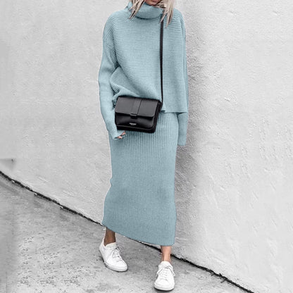 Women’s Cozy Pullover and Skirt Set