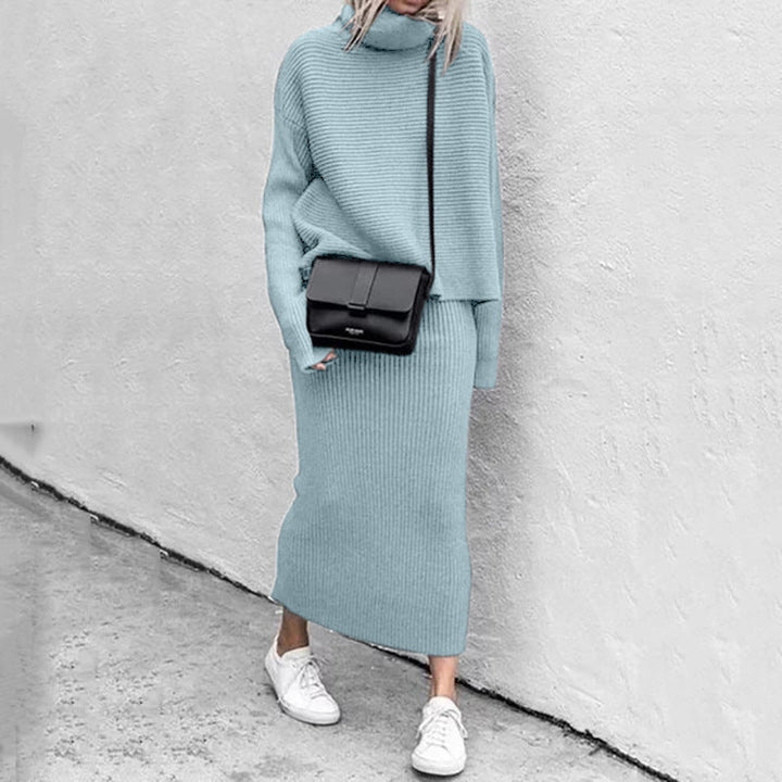 Women’s Cozy Pullover and Skirt Set