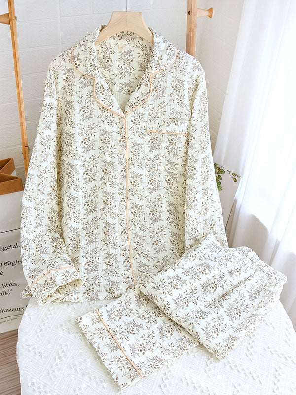 Women’s Long Sleeve Floral Pajama Set
