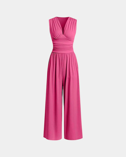 Sultana | Chic sleeveless wide-leg jumpsuit