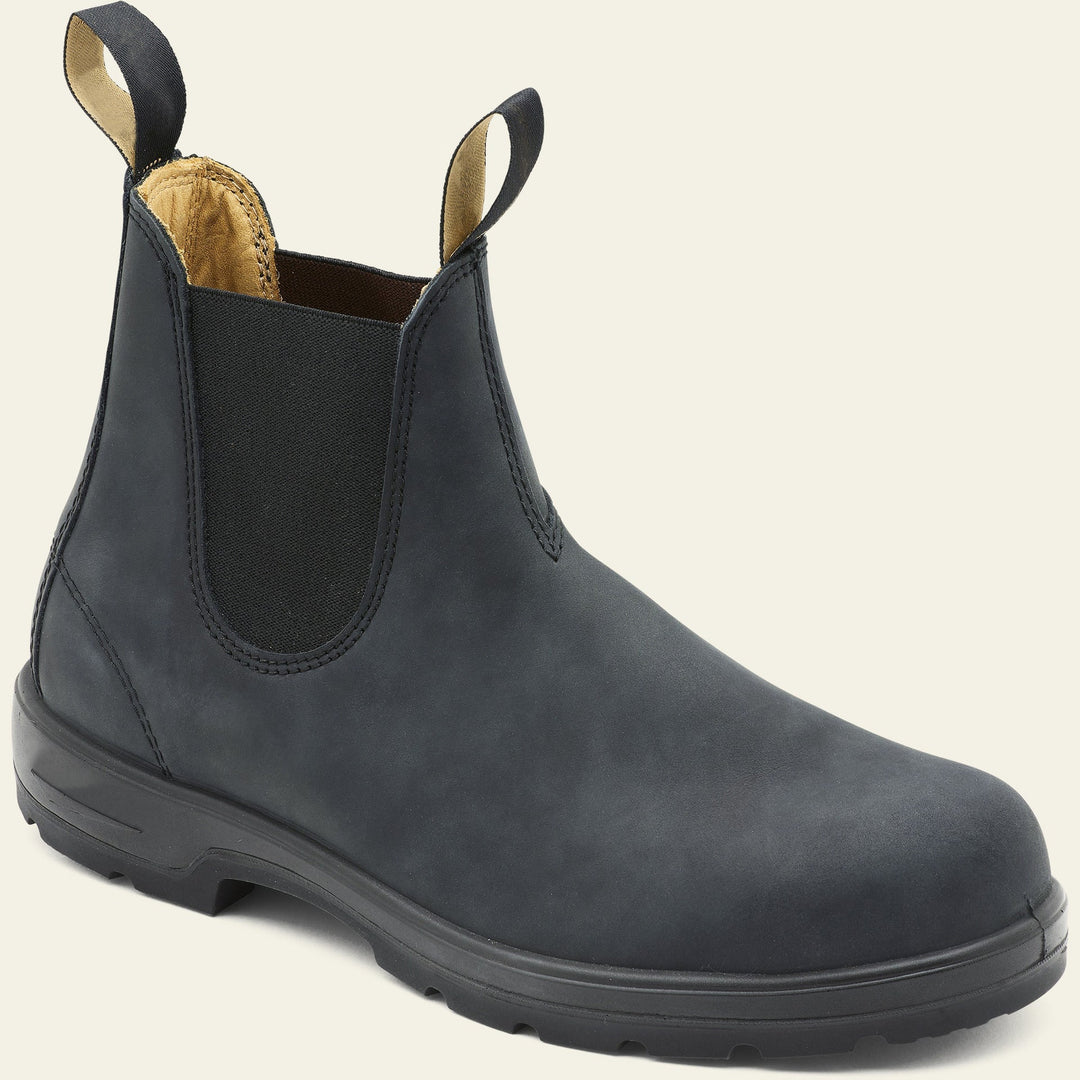 Men’s Leather Chelsea Boots with Pull Tab
