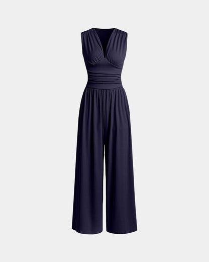 Sultana | Chic sleeveless wide-leg jumpsuit