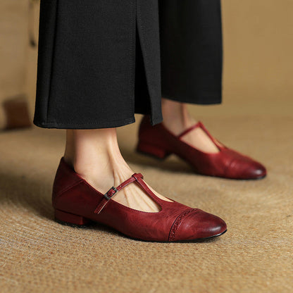 Genuine Leather Flats