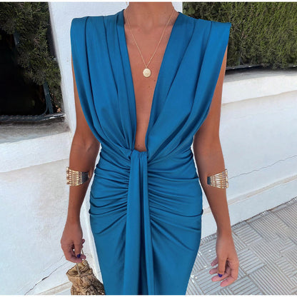 Elegant V-Neck Dress