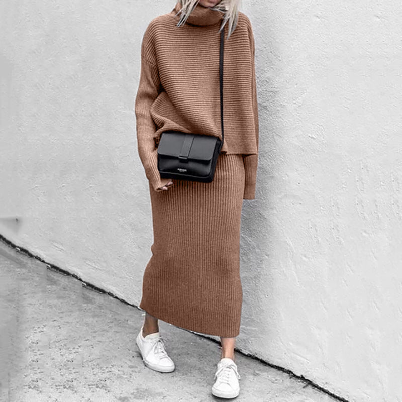Women’s Cozy Pullover and Skirt Set