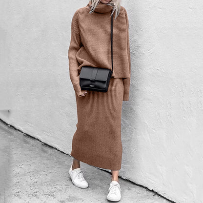 Women’s Cozy Pullover and Skirt Set