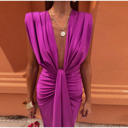 Elegant V-Neck Dress