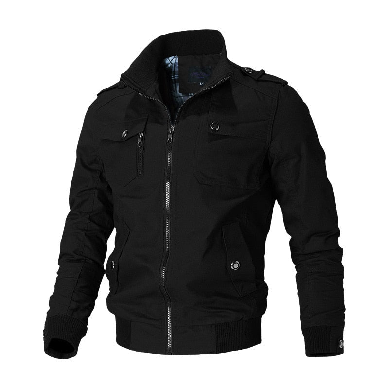 Men's Zip-Up Tactical Casual Jacket