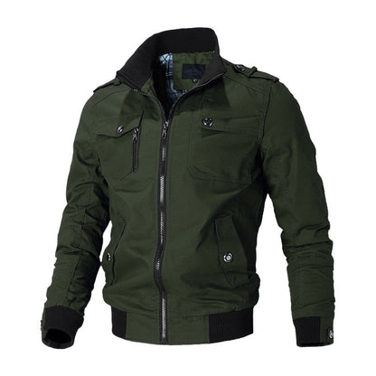 Men's Zip-Up Tactical Casual Jacket