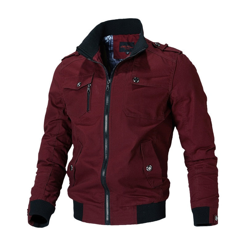 Men's Zip-Up Tactical Casual Jacket