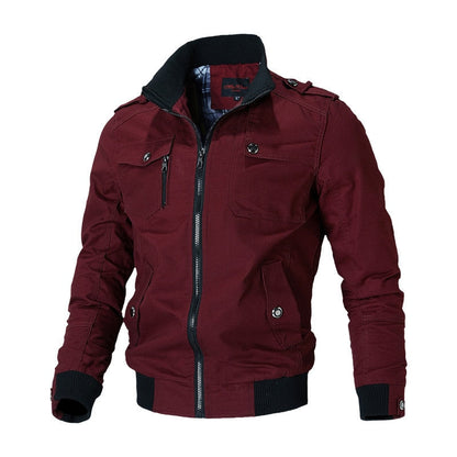 Men's Zip-Up Tactical Casual Jacket