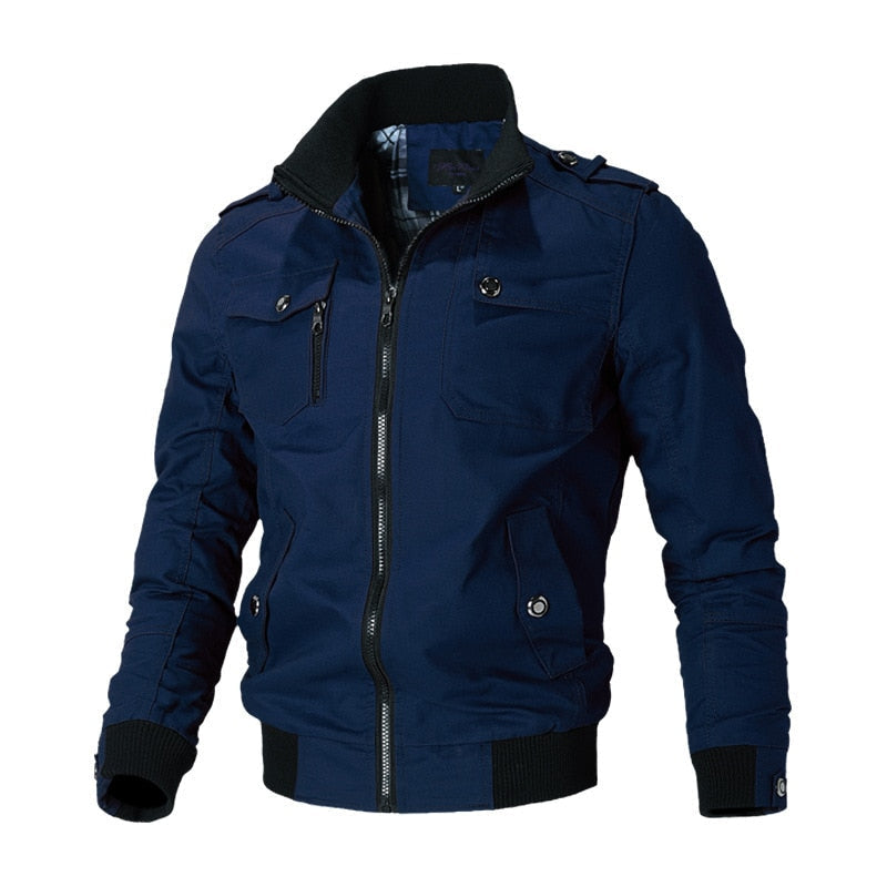 Men's Zip-Up Tactical Casual Jacket
