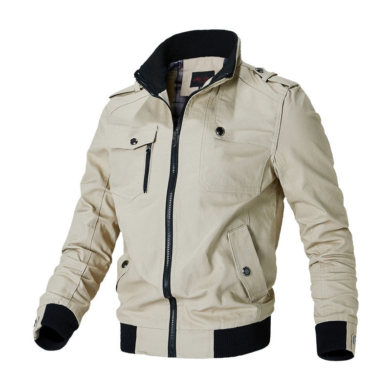 Men's Zip-Up Tactical Casual Jacket