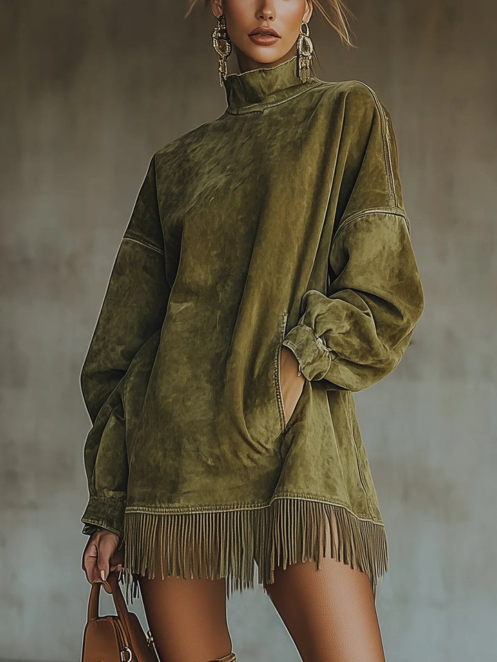 Cozy Fringe Dress