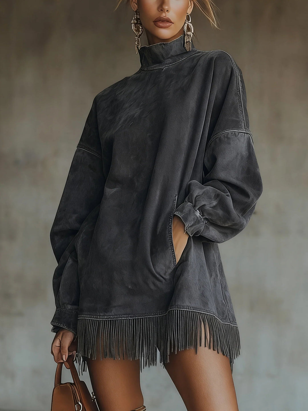 Cozy Fringe Dress