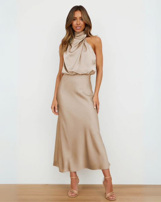 Pastel Draped Dress