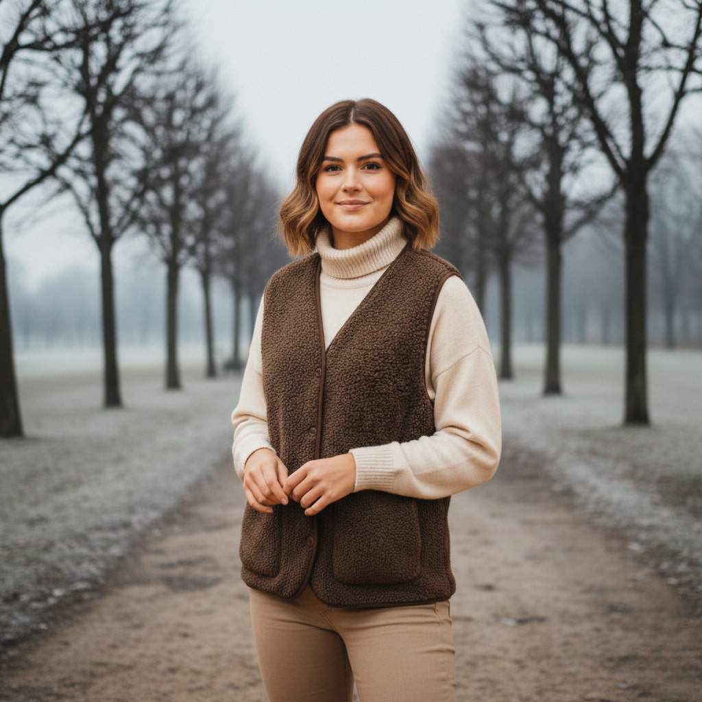Women’s Spring Casual Warm Sherpa Vest