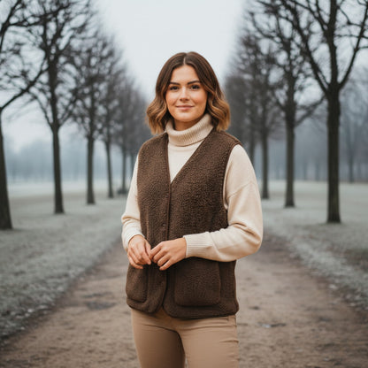 Women’s Spring Casual Warm Sherpa Vest