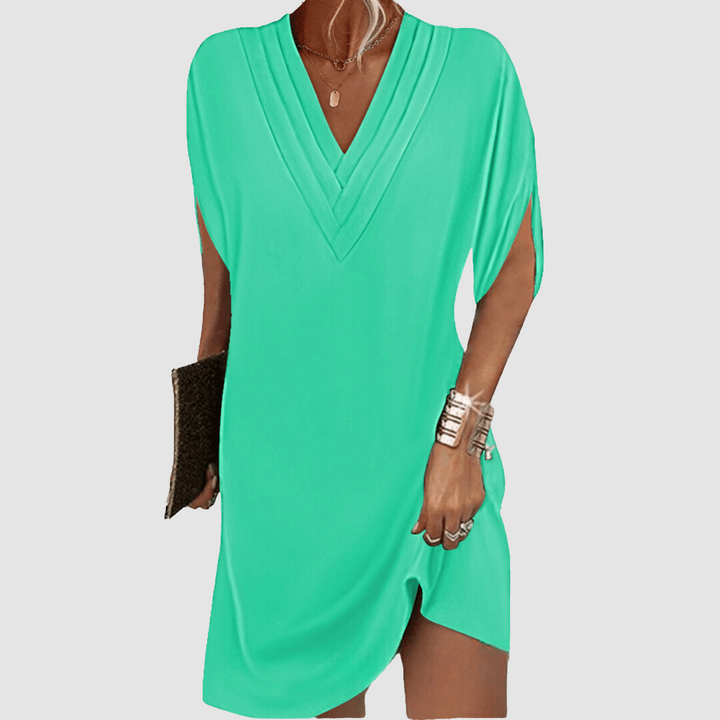 Elegant Dress with Half Sleeves