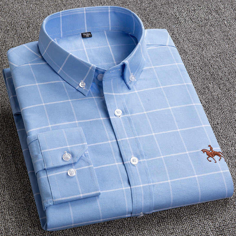Men's Checkered Button-Down Shirt
