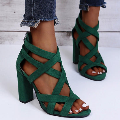 Women’s Chunky Heel Strappy Shoes
