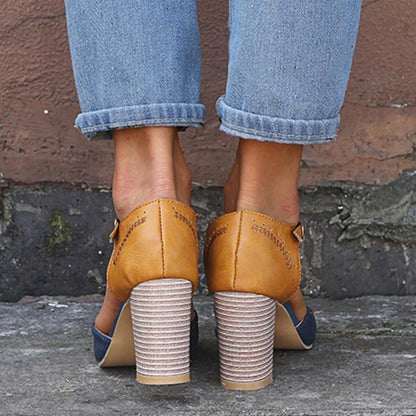 Women’s Vintage Style Ankle Strap Heels