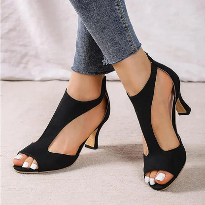 Women’s Ankle Strap Open Toe Heels