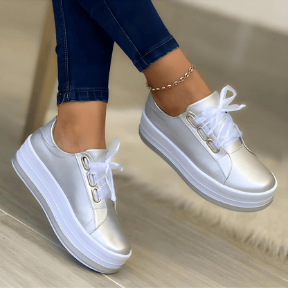 Women Trendy Elevated Sole Casual Sneaker