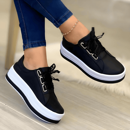 Women Trendy Elevated Sole Casual Sneaker