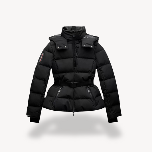 Women’s Winter Puffer Jacket with Belt