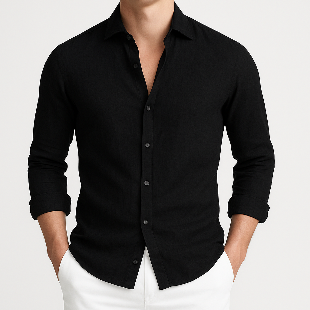 Cozy Long Sleeve Roll-Up Shirt