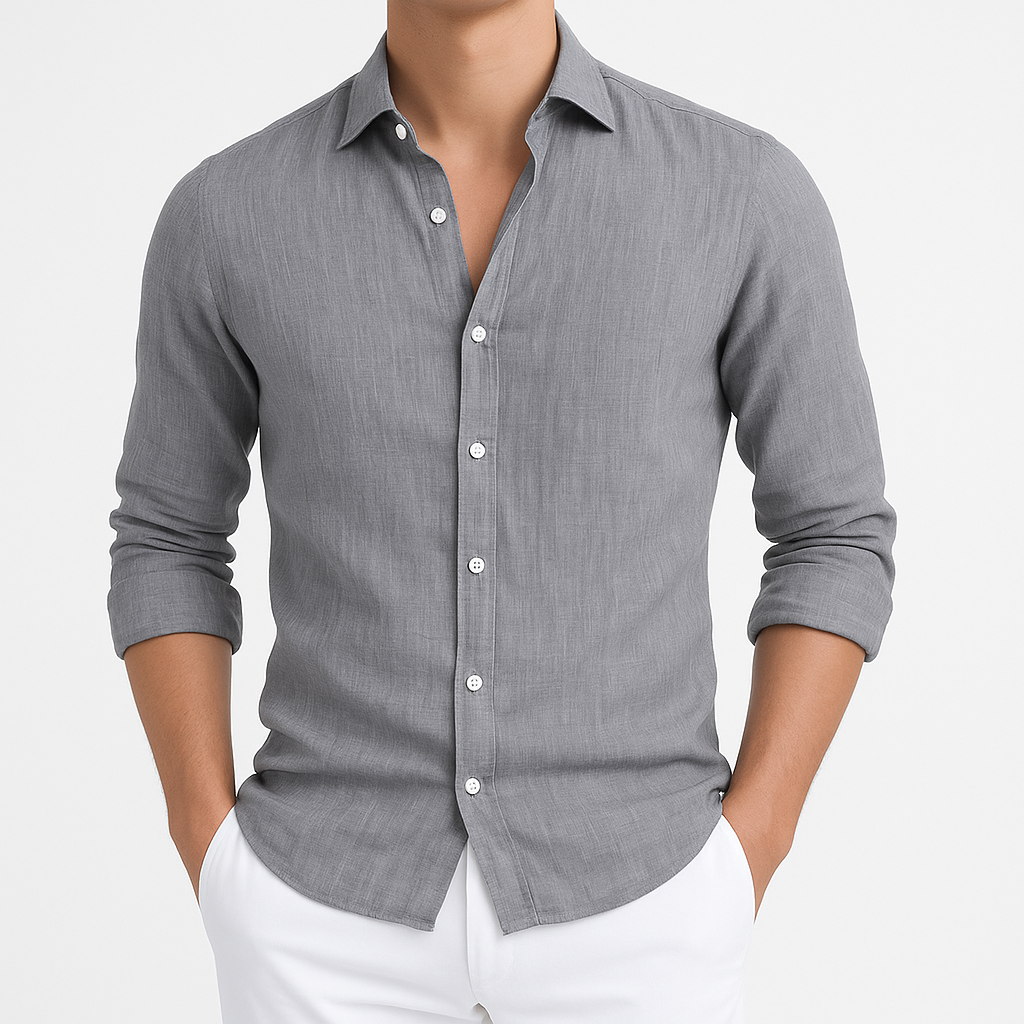 Cozy Long Sleeve Roll-Up Shirt