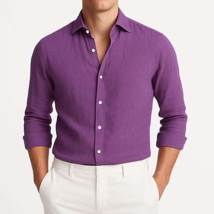 Cozy Long Sleeve Roll-Up Shirt