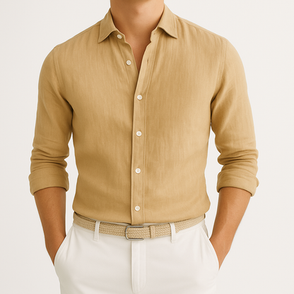 Cozy Long Sleeve Roll-Up Shirt