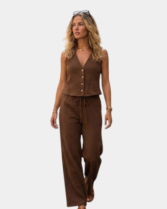 Vivette | Elegant Pants and Top Set