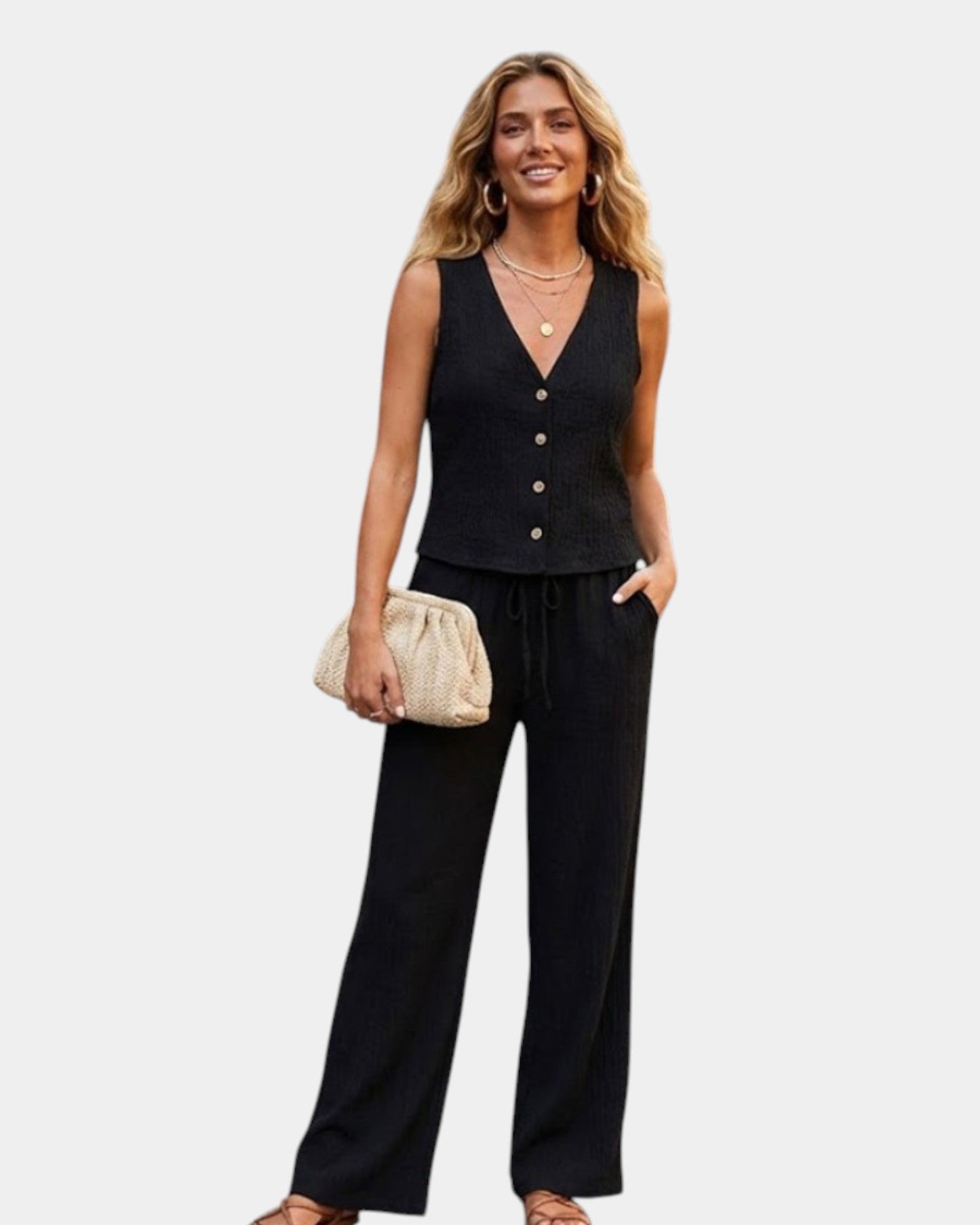 Vivette | Elegant Pants and Top Set
