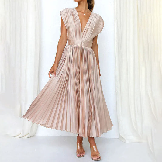 Timeless Pleated Midi Dress