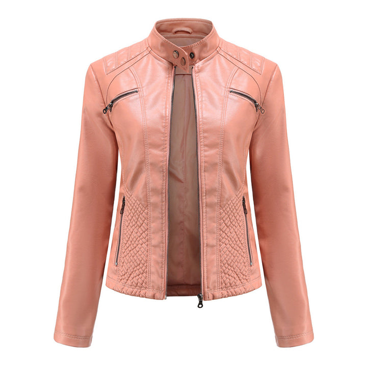 Women’s Classic Zip-up Biker Jacket