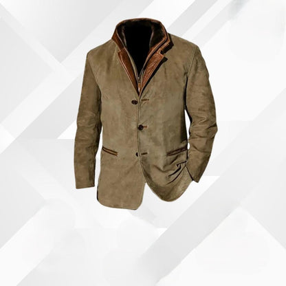 Men’s Classic Button-Up Warm Jacket