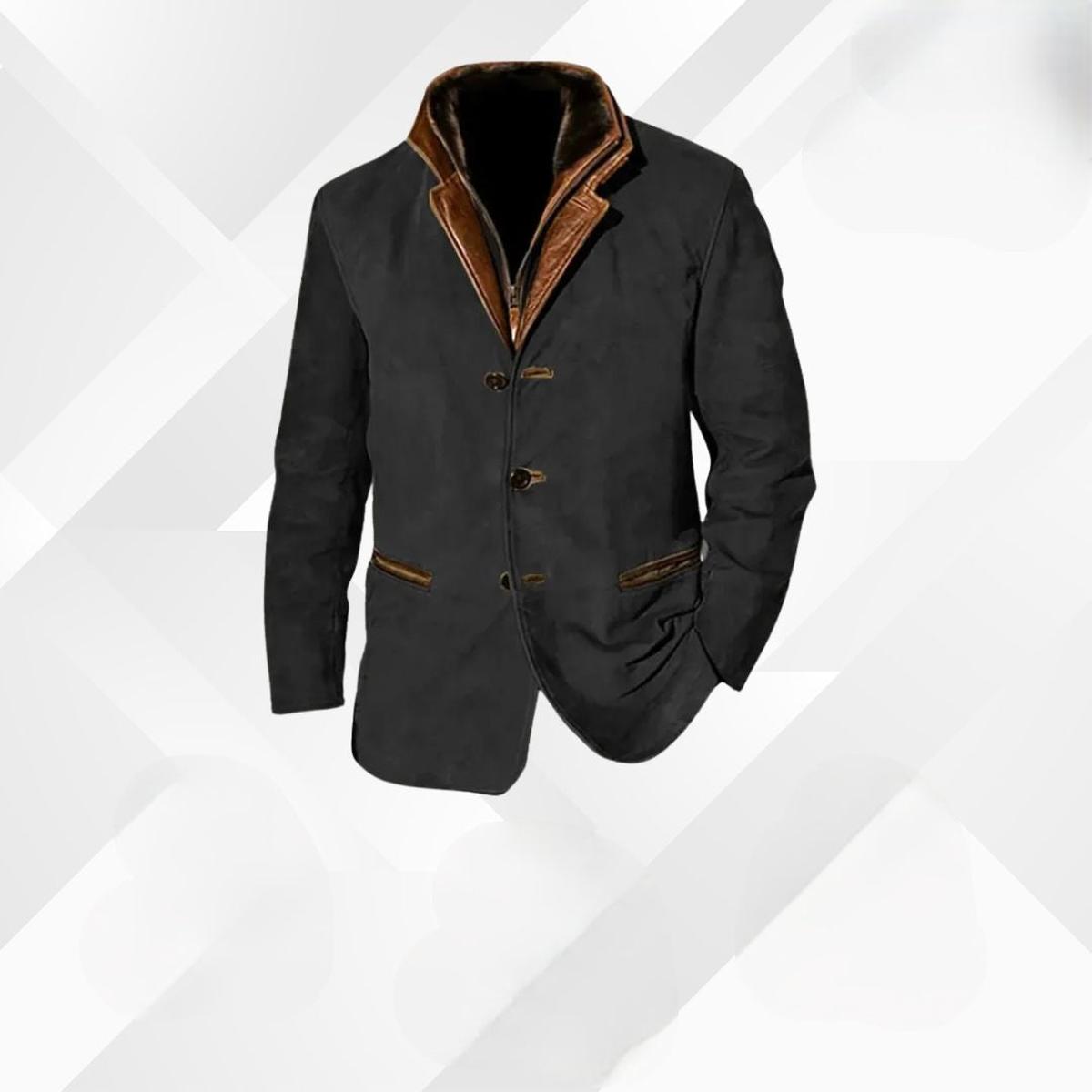 Men’s Classic Button-Up Warm Jacket