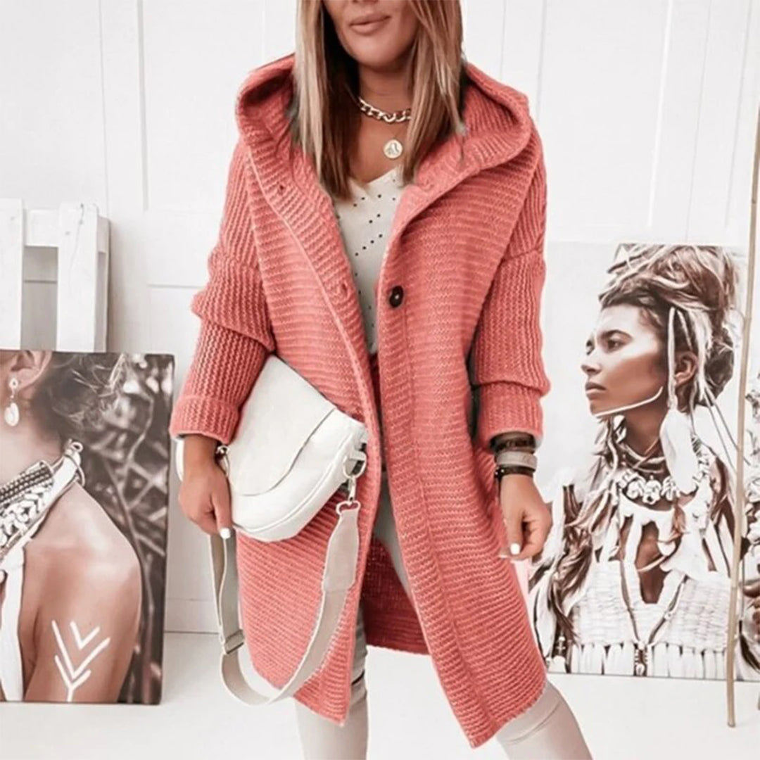 Women’s Hooded Long Sleeve Winter Cardigan