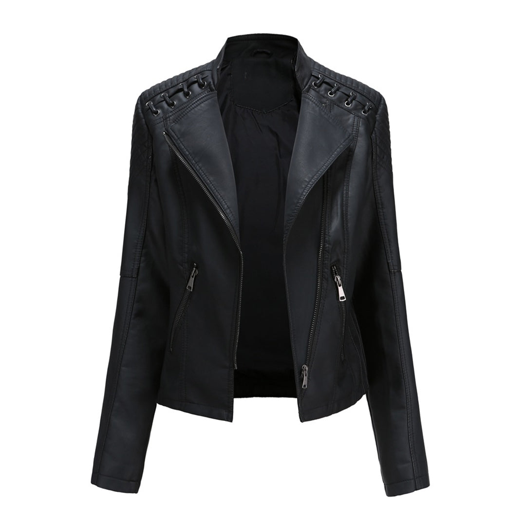Chaqueta para mujer de moda con cremallera frontal