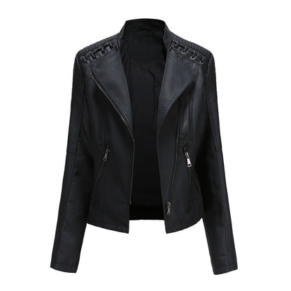 Chaqueta para mujer de moda con cremallera frontal