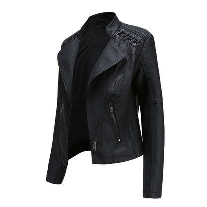Chaqueta para mujer de moda con cremallera frontal
