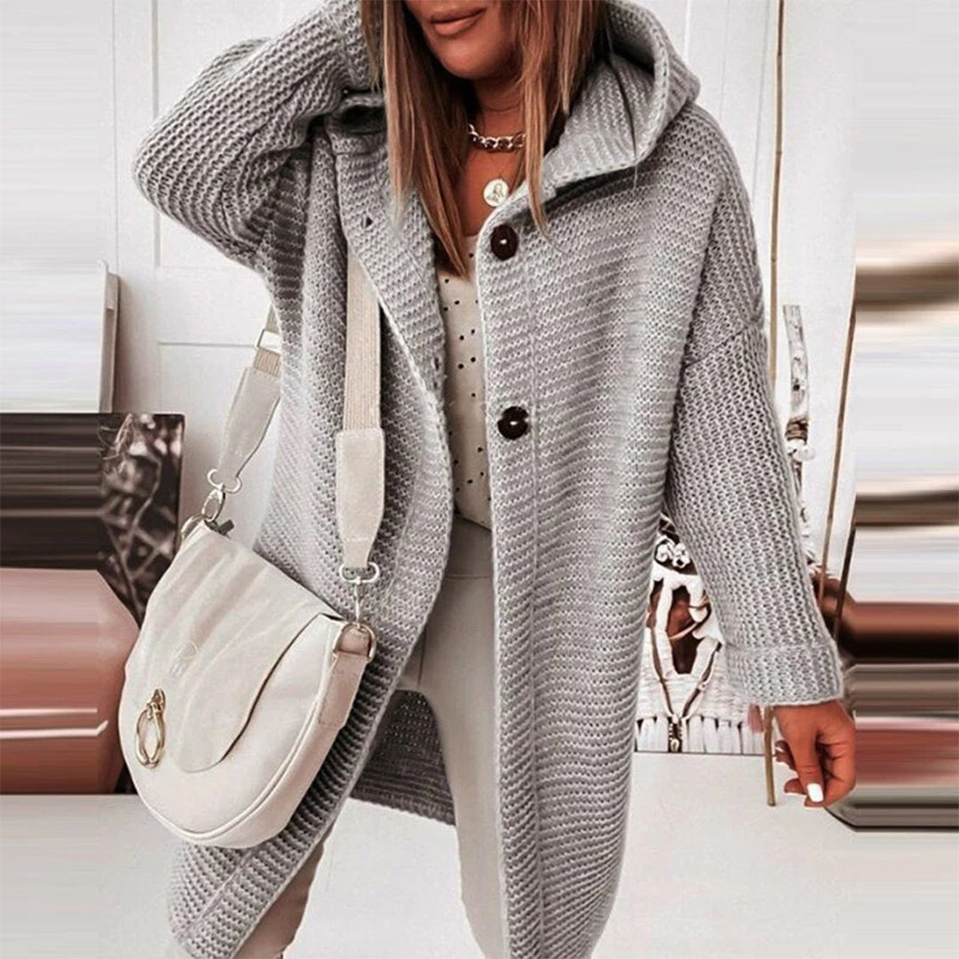 Women’s Hooded Long Sleeve Winter Cardigan