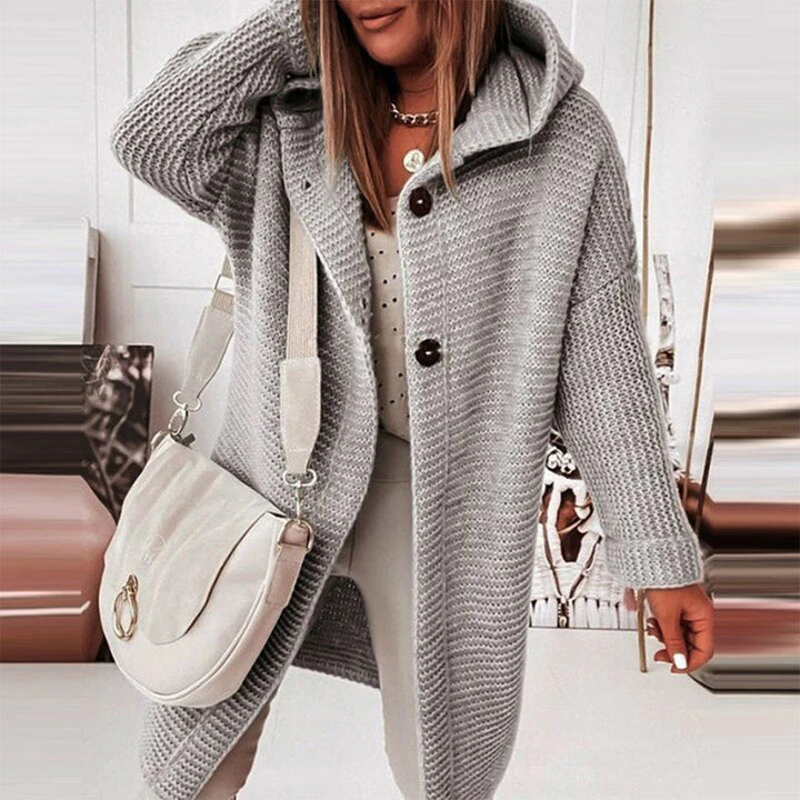 Women’s Hooded Long Sleeve Winter Cardigan